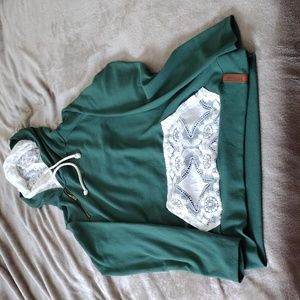 Ampersand double hood sweater